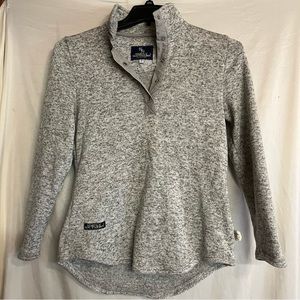 SIMPLY SOUTHERN 1/4 Snap Pullover Sweater Women's heathered Grey Size small